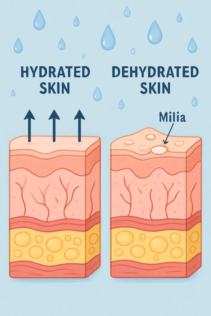 The importance of hydration and milia production Neasden