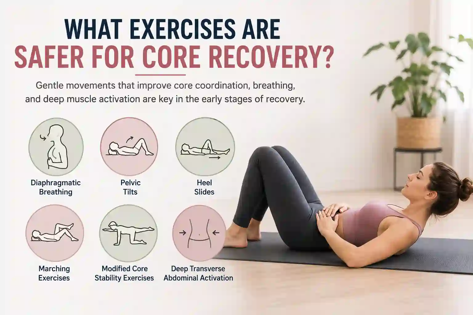 Which exercises may help diastasis recti Neasden?